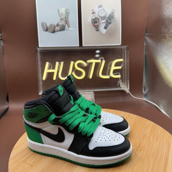 Nike Air Jordan 1 Retro OG High Lucky Green (PS) Size 12C - Picture 1 of 10